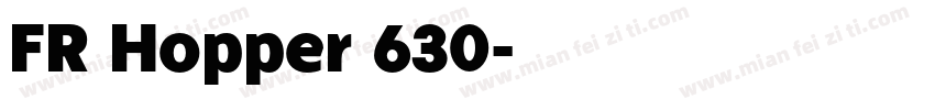 FR Hopper 630字体转换